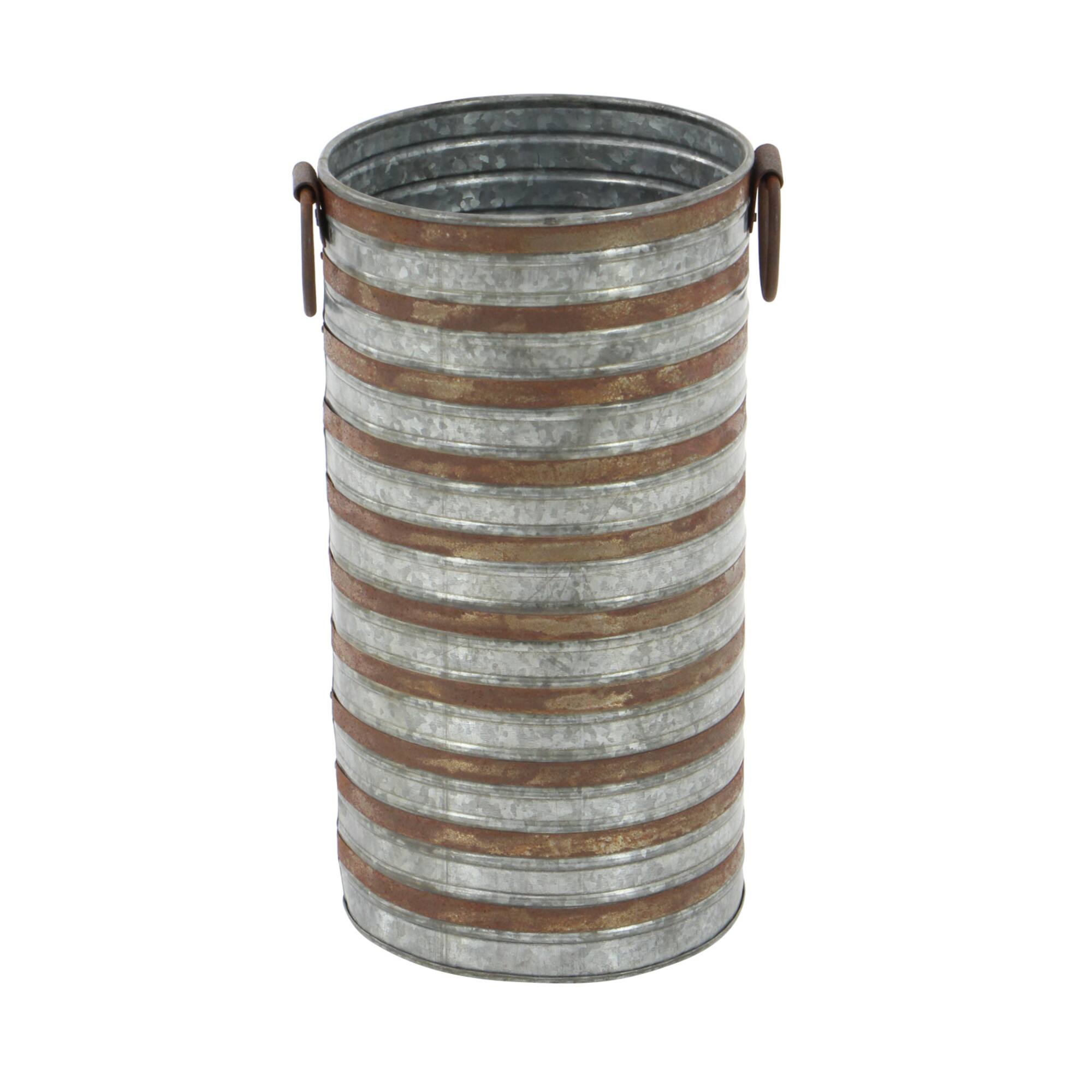Metallic Farmhouse Planter Set 20" & 16"